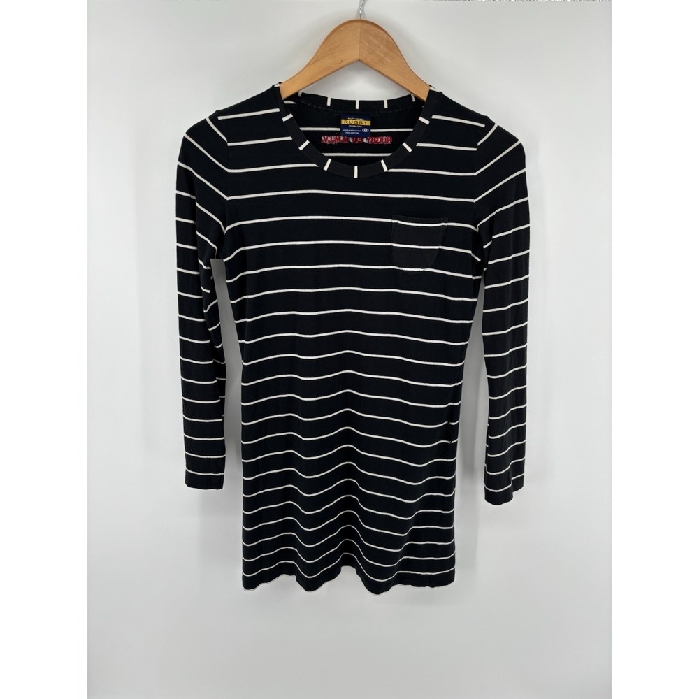 Vintage RALPH LAUREN RUGBY Cotton Striped Tank Dress Sz XS Preppy Nautical